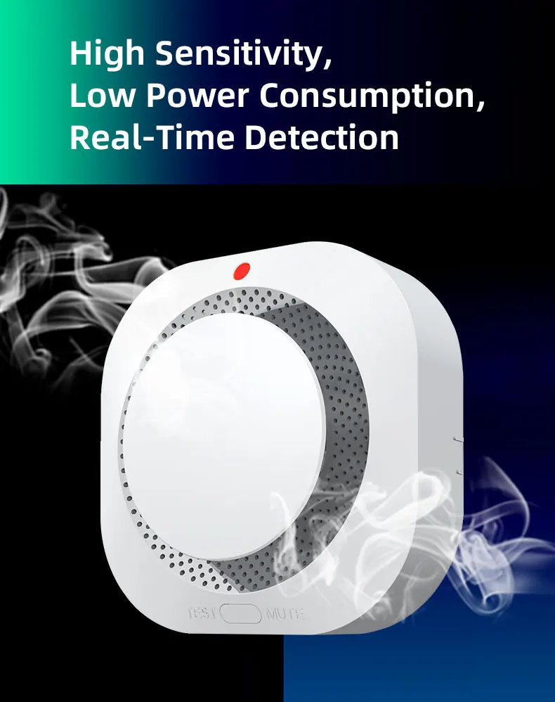 Smart Smoke Detector Sensor (WiFi)