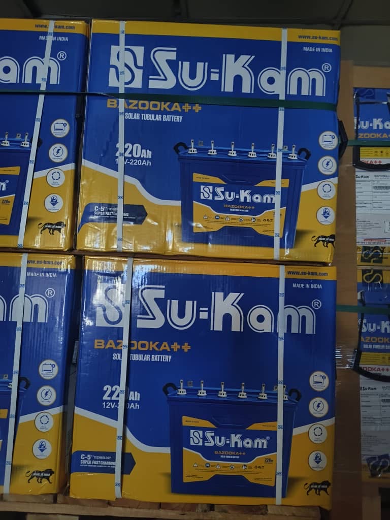 Sukam Inverter Batteries 220/240 ah